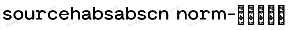 sourcehabsabscn norm字体转换
